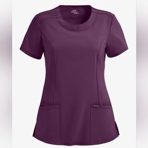 Cherokee Infinity Women's 3-Pocket STRETCH Round Neck Scrub Top